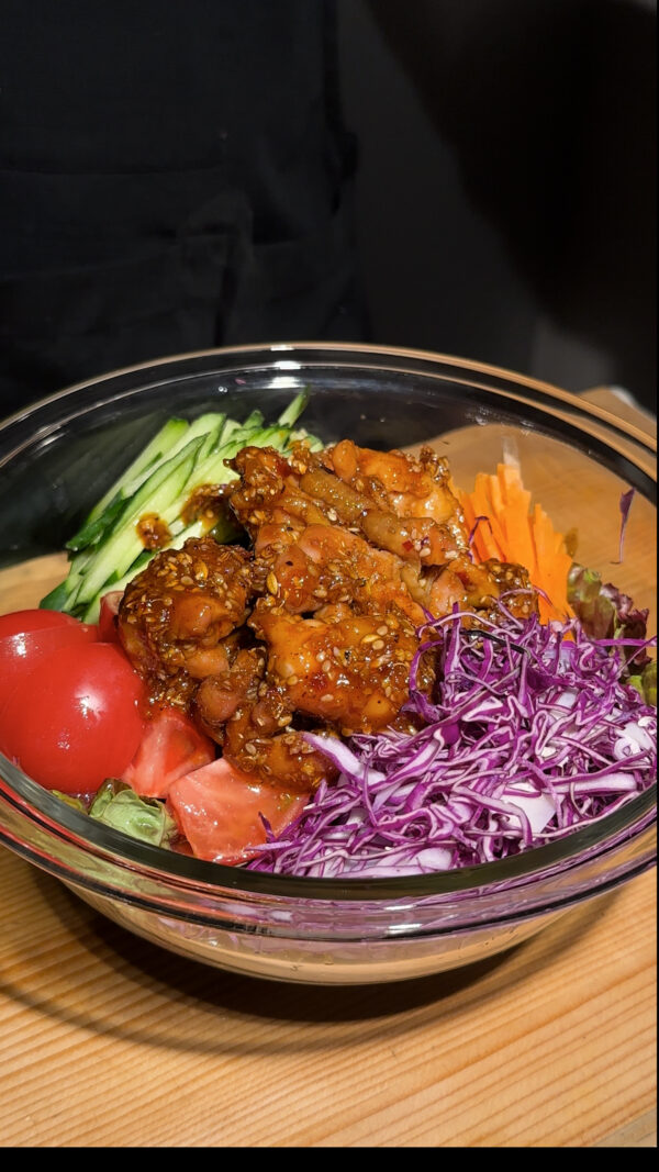 漬け込みチキンサラータ