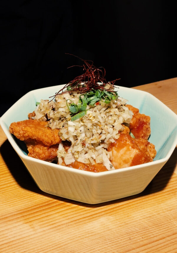 きざみ玉葱の甘酢ソース