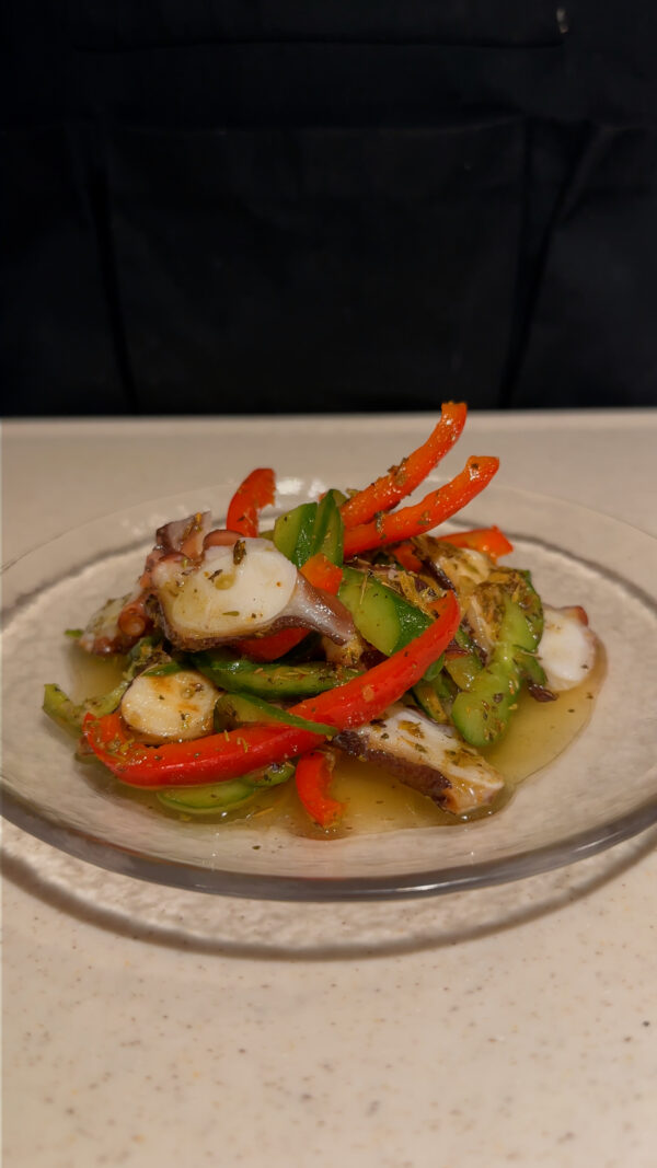 タコときゅうりのスパイスマリネ